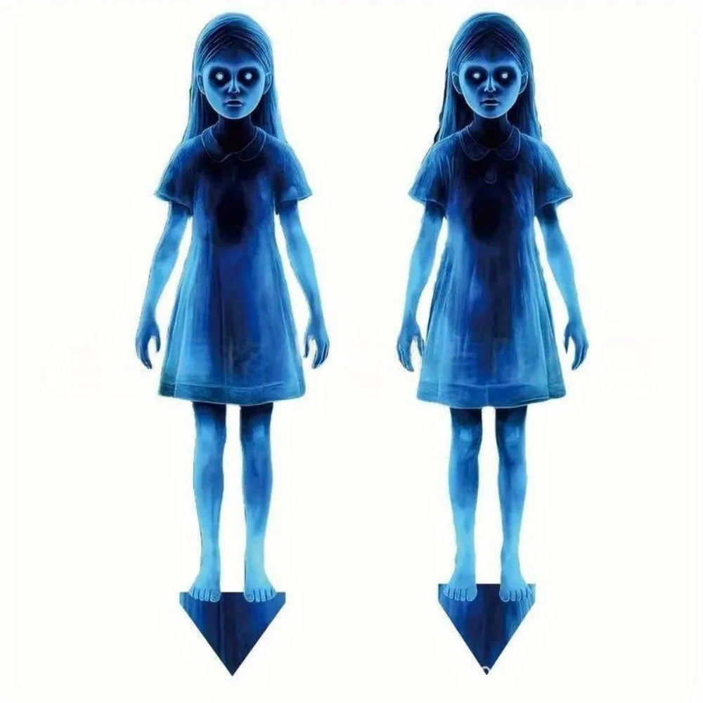 Halloween Little Girl Garden Post Outdoor Yard Decor - Image 7