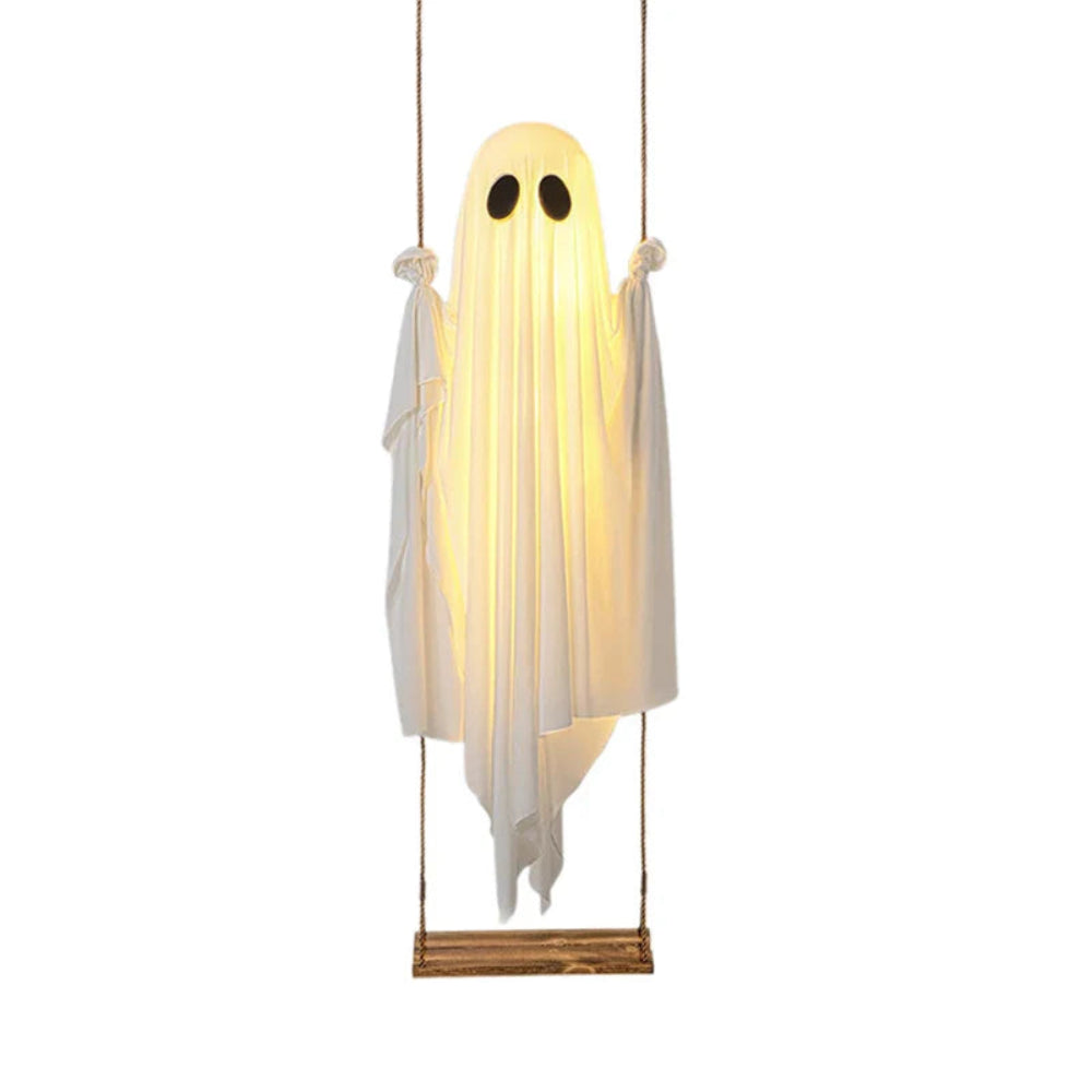 Hanging Swing Ghost Decoration Halloween 2025 Porch Lights - Image 8