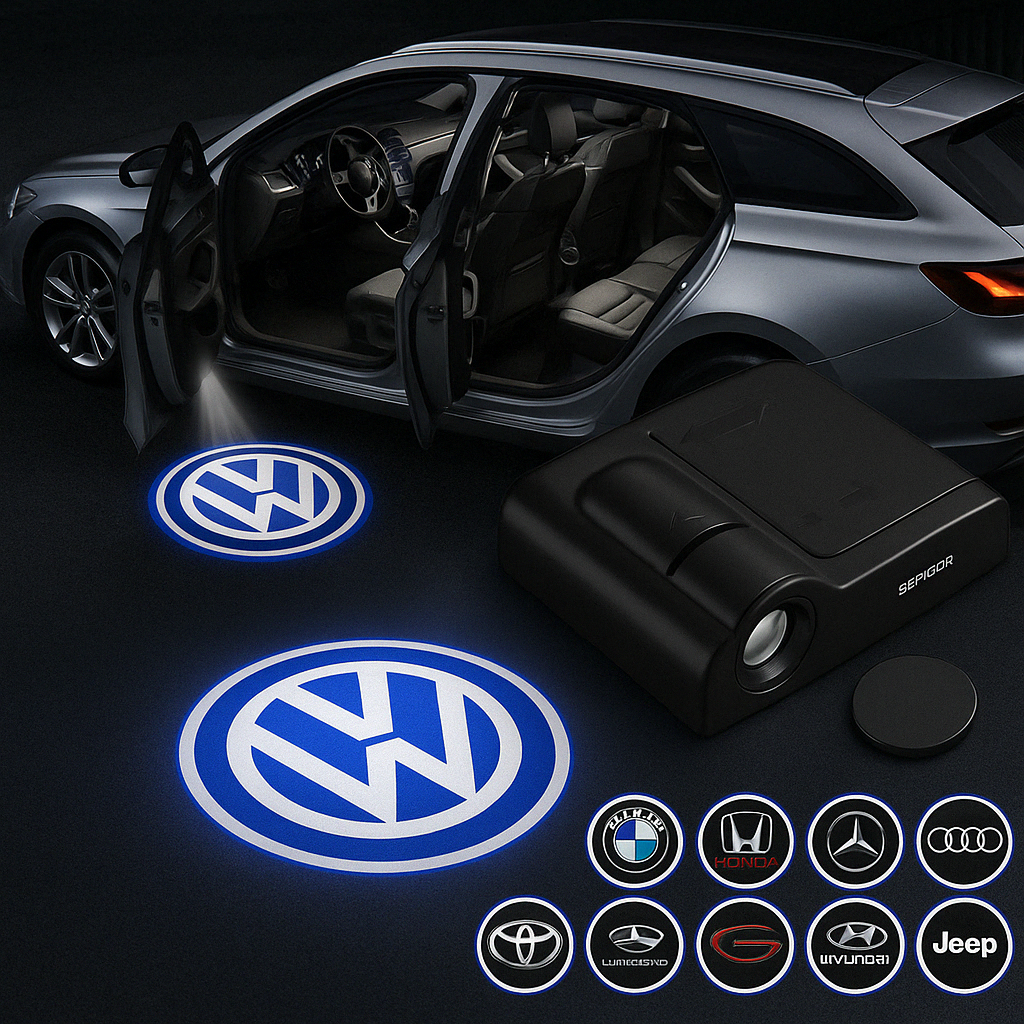 Auto doplňky LED projektor světla dveří