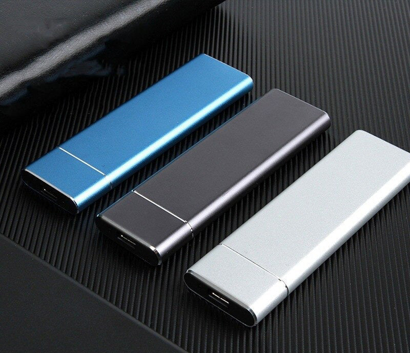 Ekstern SSD-drev USB aluminium lagerplads
