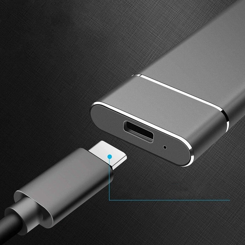 Ekstern SSD-drev USB aluminium lagerplads