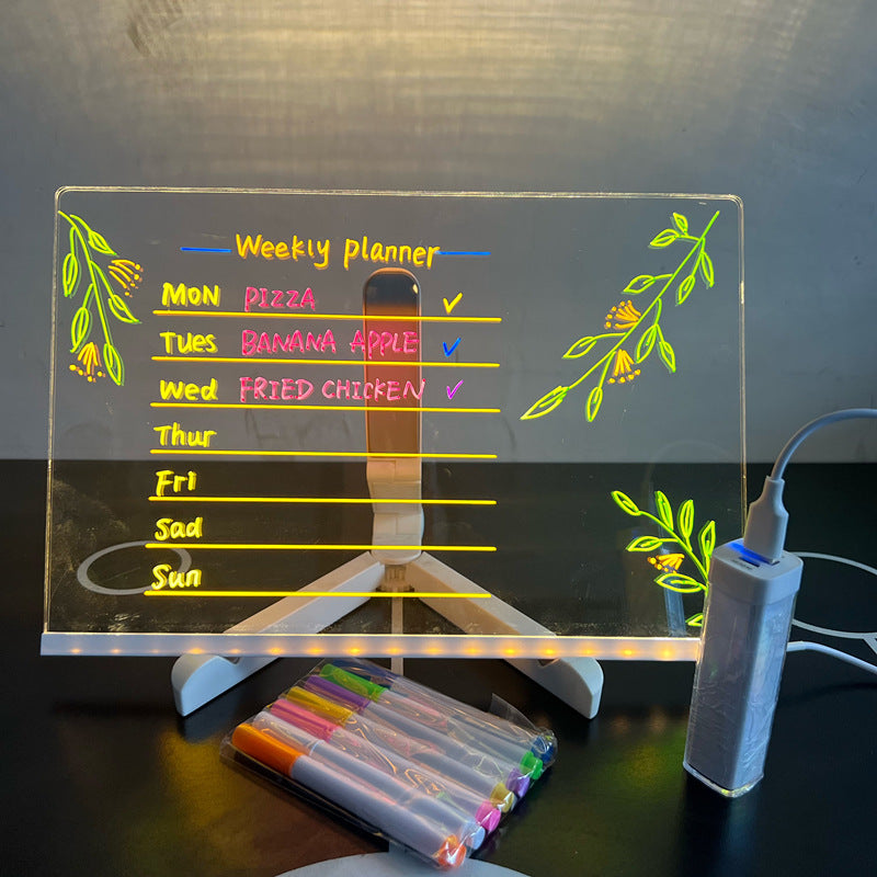 Tableau de dessin LED Jouet d'écriture lumineux