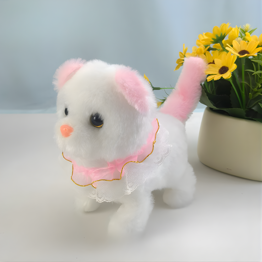 Realistisches Roboter-Katzenspielzeug Weiches Fell Interaktives Elektronisches Haustier