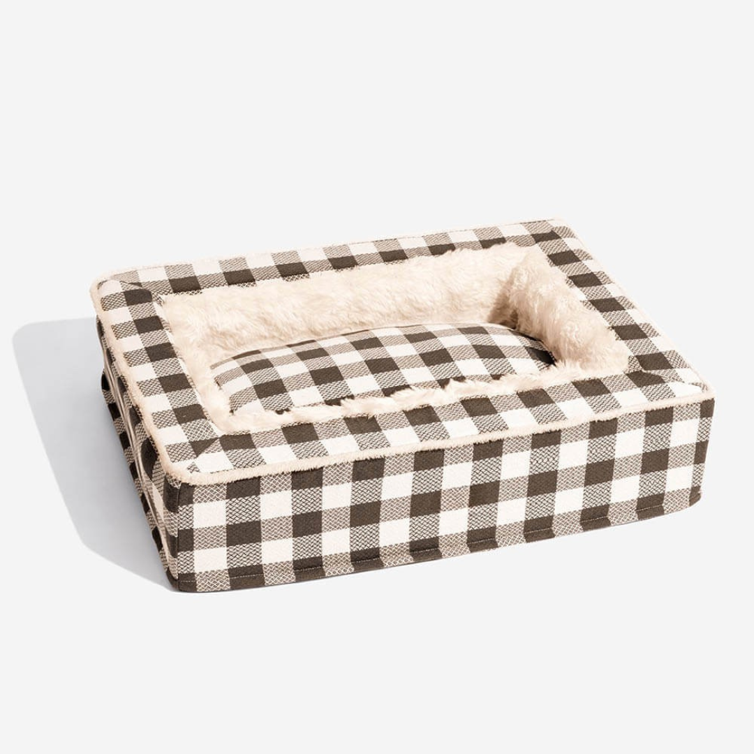 Hundeseng med skumstøtte og blødt for