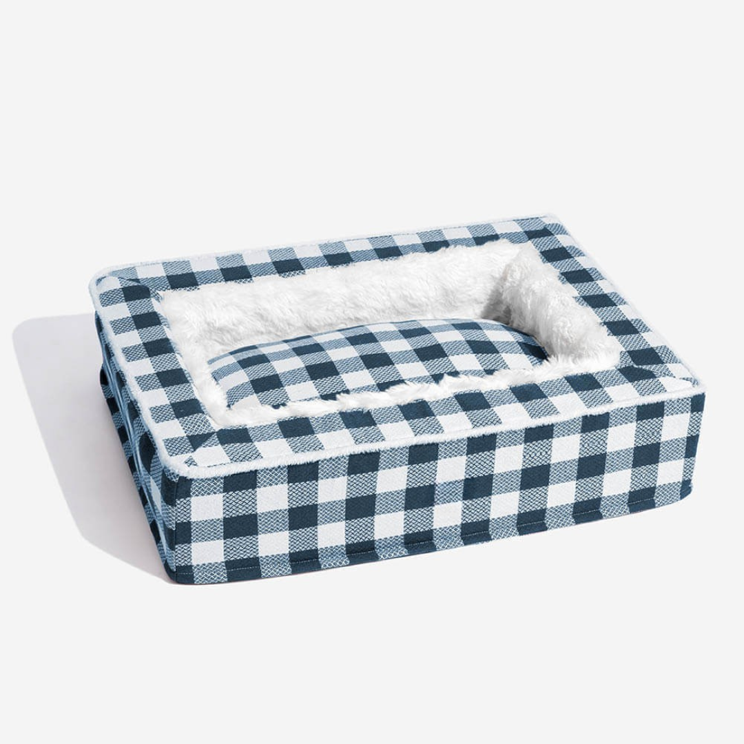 Hundeseng med skumstøtte og blødt for