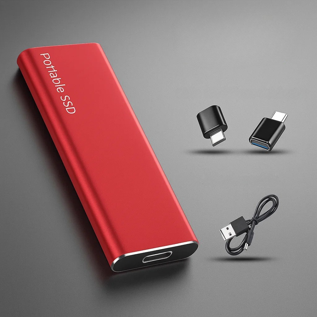 Bærbar SSD med USB-C hurtig dataoverførsel