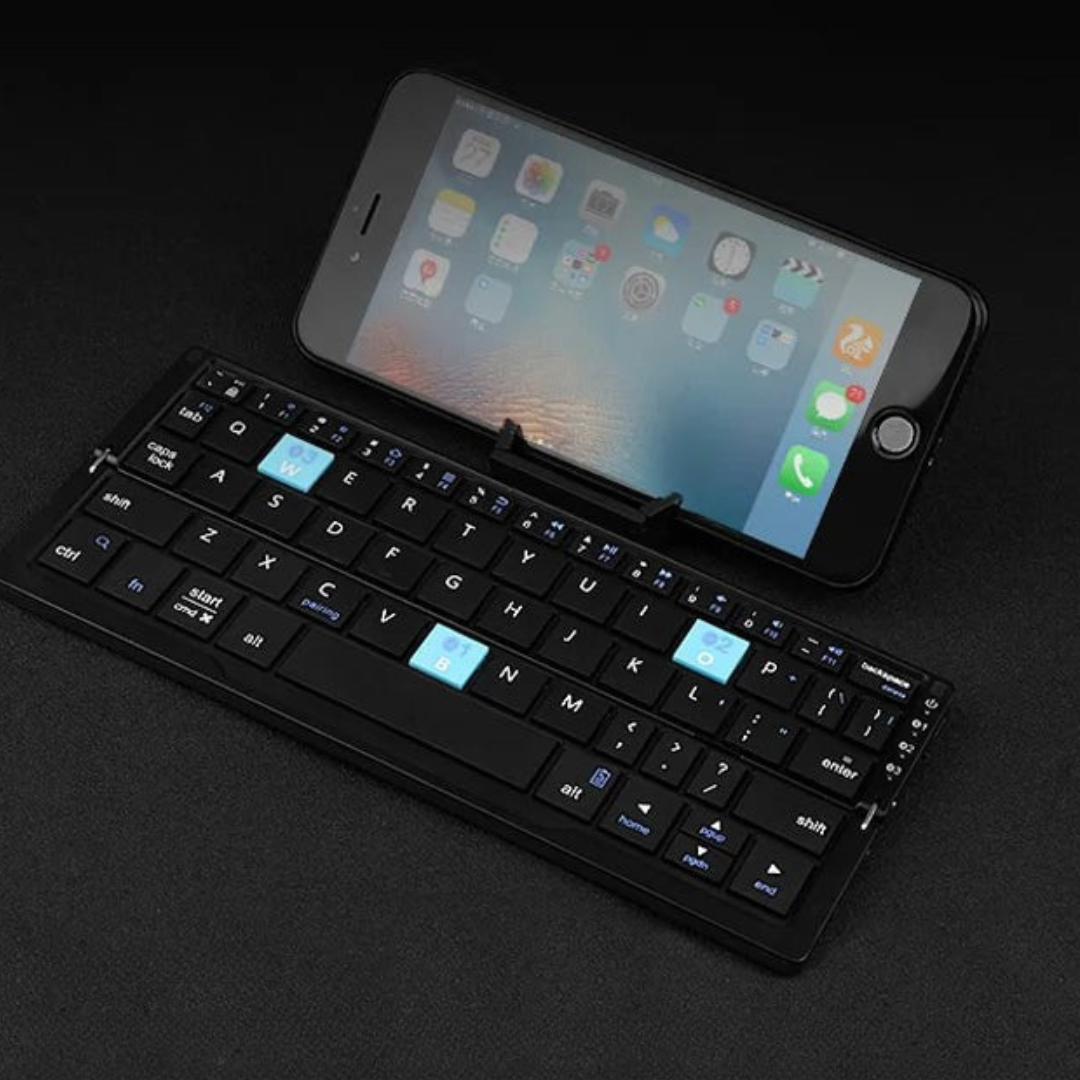 Bluetooth-tastatur med stander til tablet-enheder