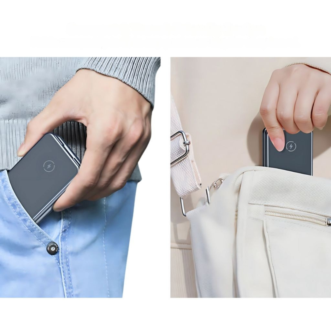 Bezdrátová nabíječka telefonu s skládacím stojánkem