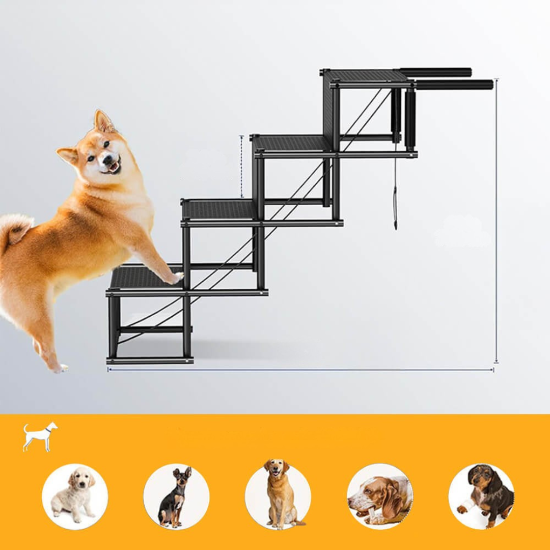 Hundetrin foldbar skridsikker bilrampe trapper