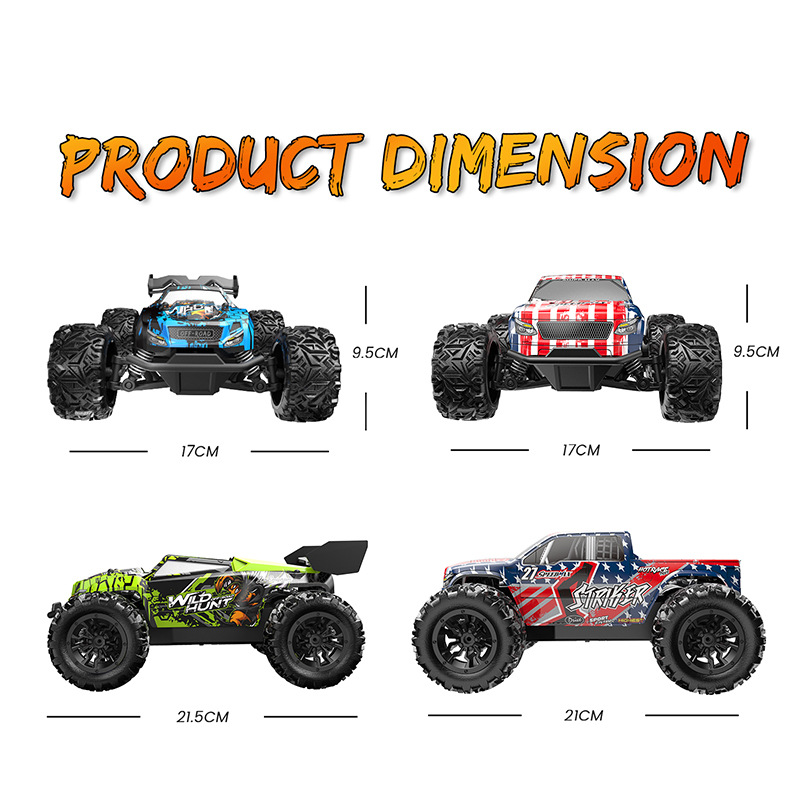 Fjernstyret Offroad Monstertruck med Høj Hastighed – 1:20 Skala