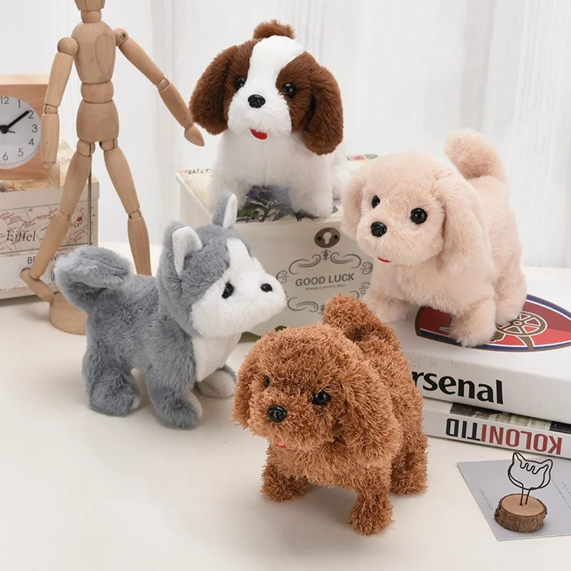 Robot Dog Plush Electronic Walking Toy