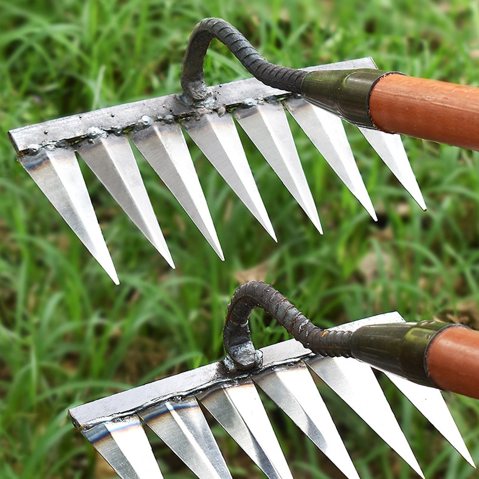 RootRake Pro | Râteau de jardin robuste pour l'aménagement paysager