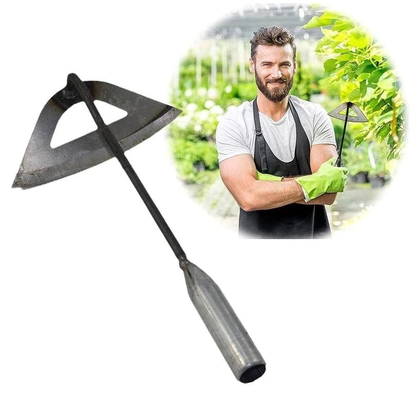 HollowHoe Pro | Houe de jardinage en acier tranchant pour le sol