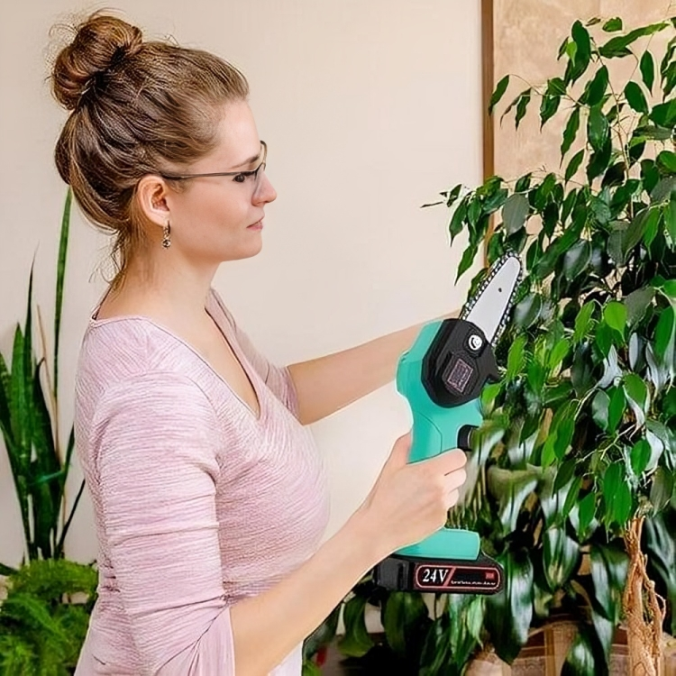 Akumulátorová mini řetězová pila pro zahradní prořezávání