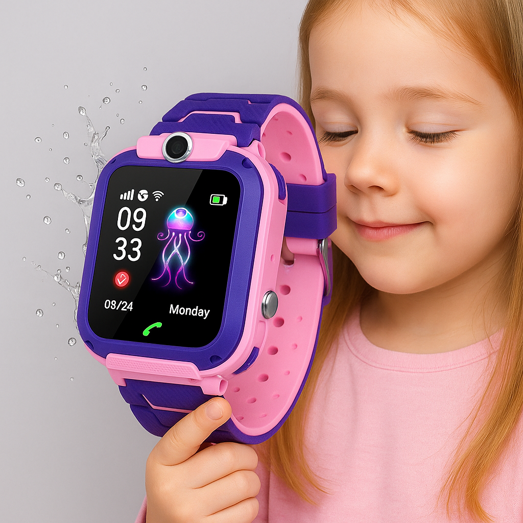 Montre intelligente GPS étanche pour enfants avec suivi SOS