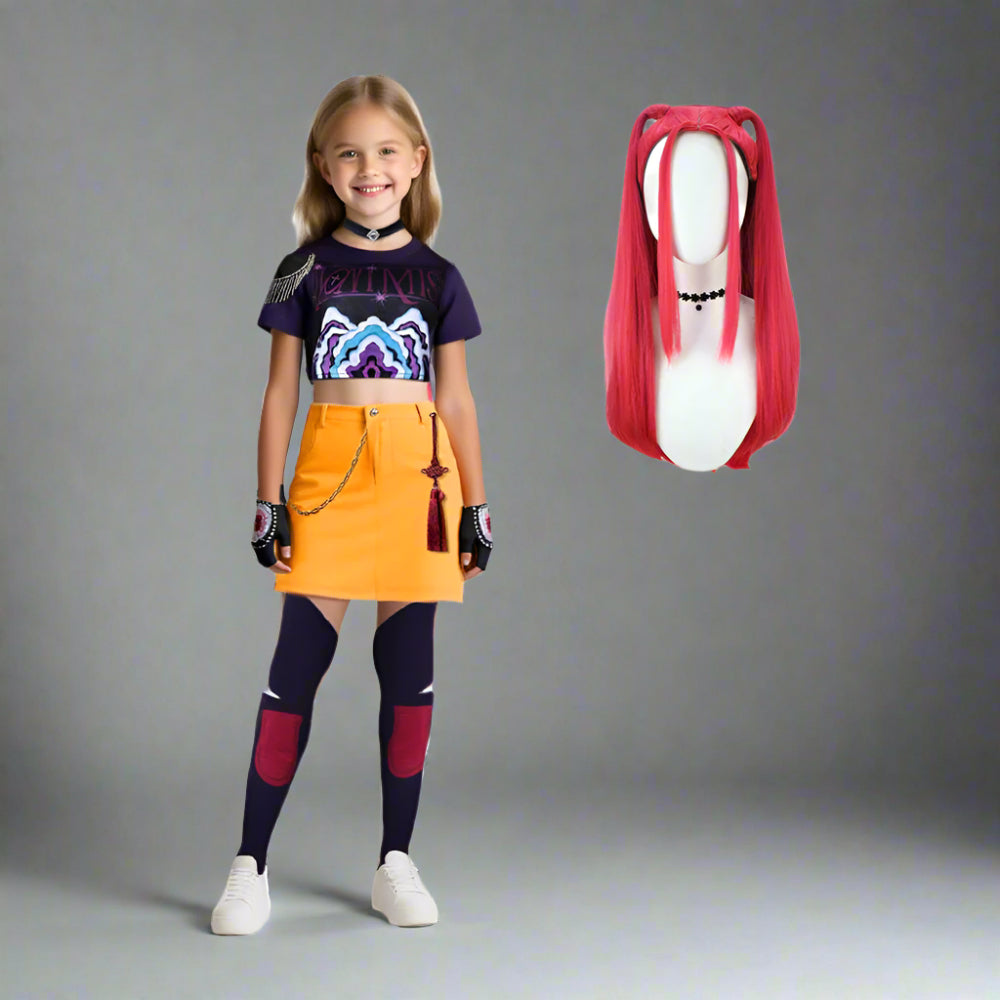 Kids Adults Pop Idol Costume Pop Star Cosplay Outfit Shirt Skirt and Accessories for Halloween Carnival - Image 16