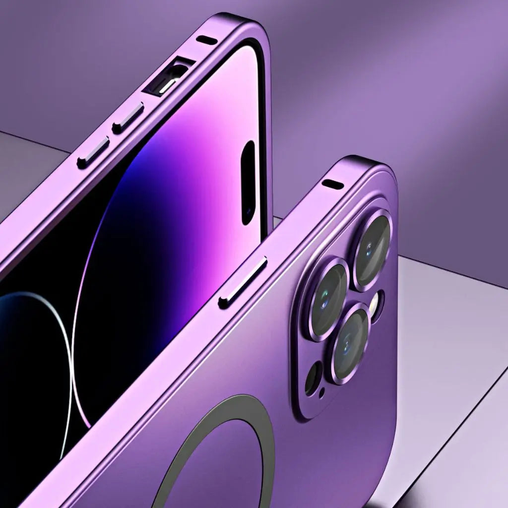 Boîtier métallique magnétique | Protection élégante pour iPhone