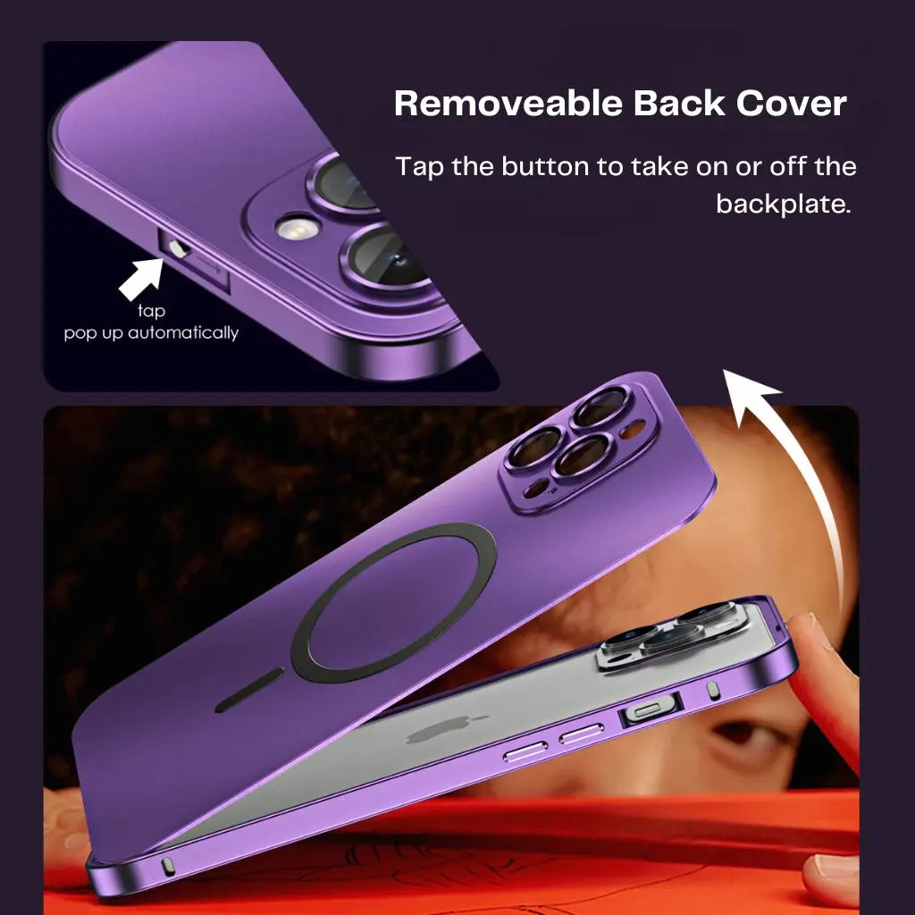 Boîtier métallique magnétique | Protection élégante pour iPhone