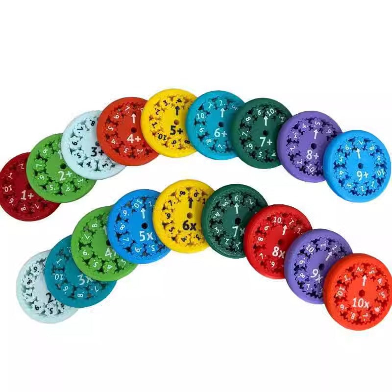 Educational Maths Fidget Toy Colourful Spinner