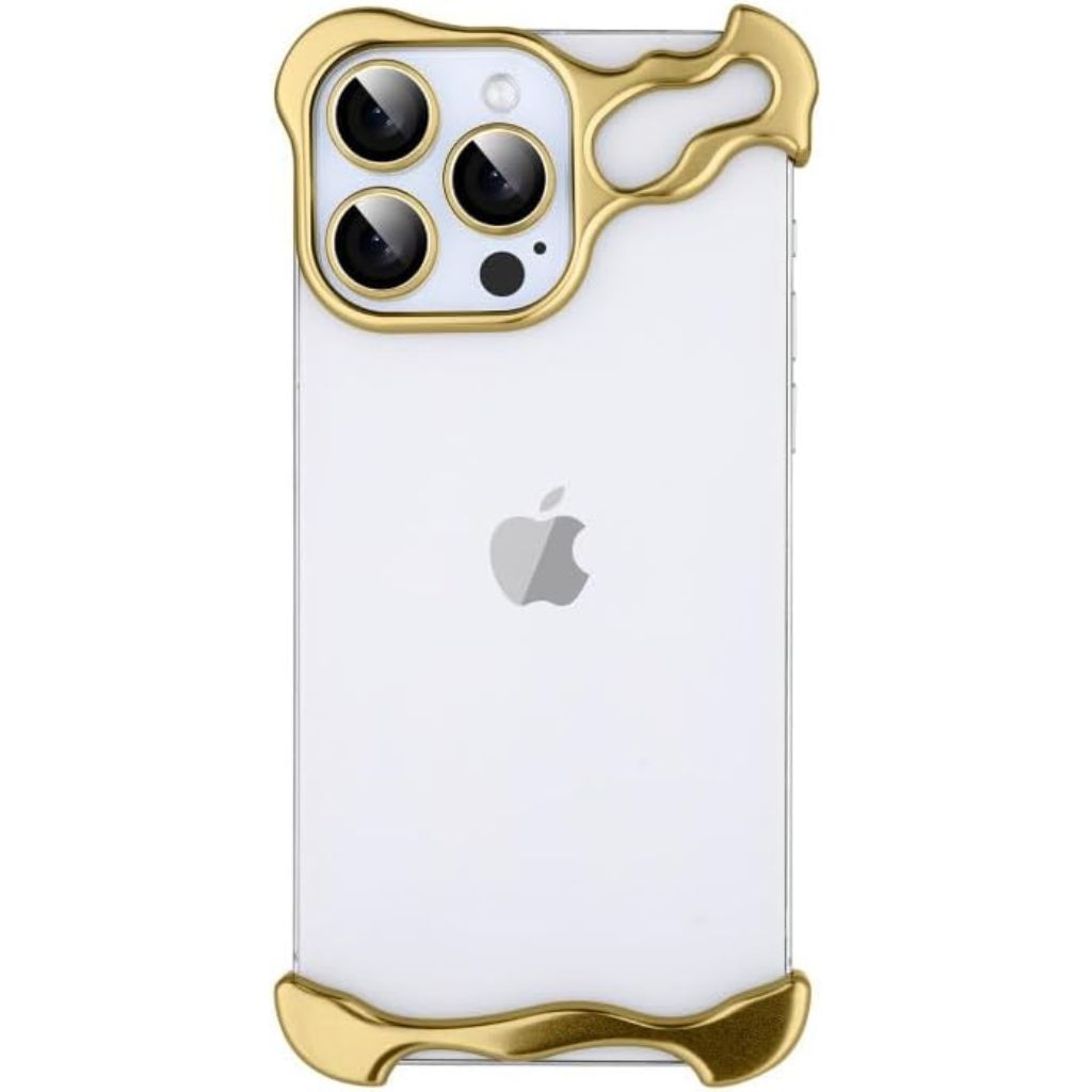 iPhone-etui klart minimalistisk metal kant design