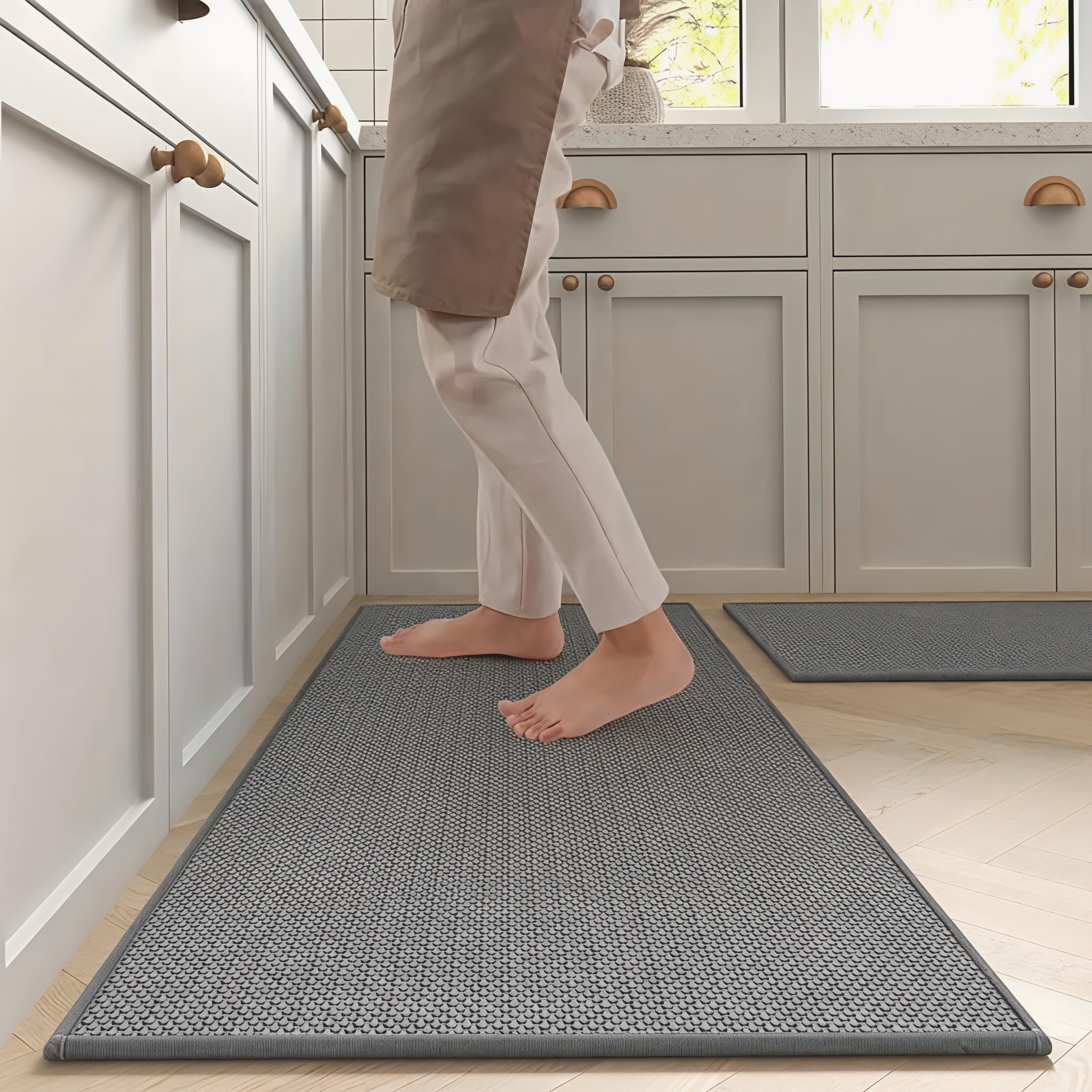 Ensemble de tapis de sol de cuisine en sergé antidérapant
