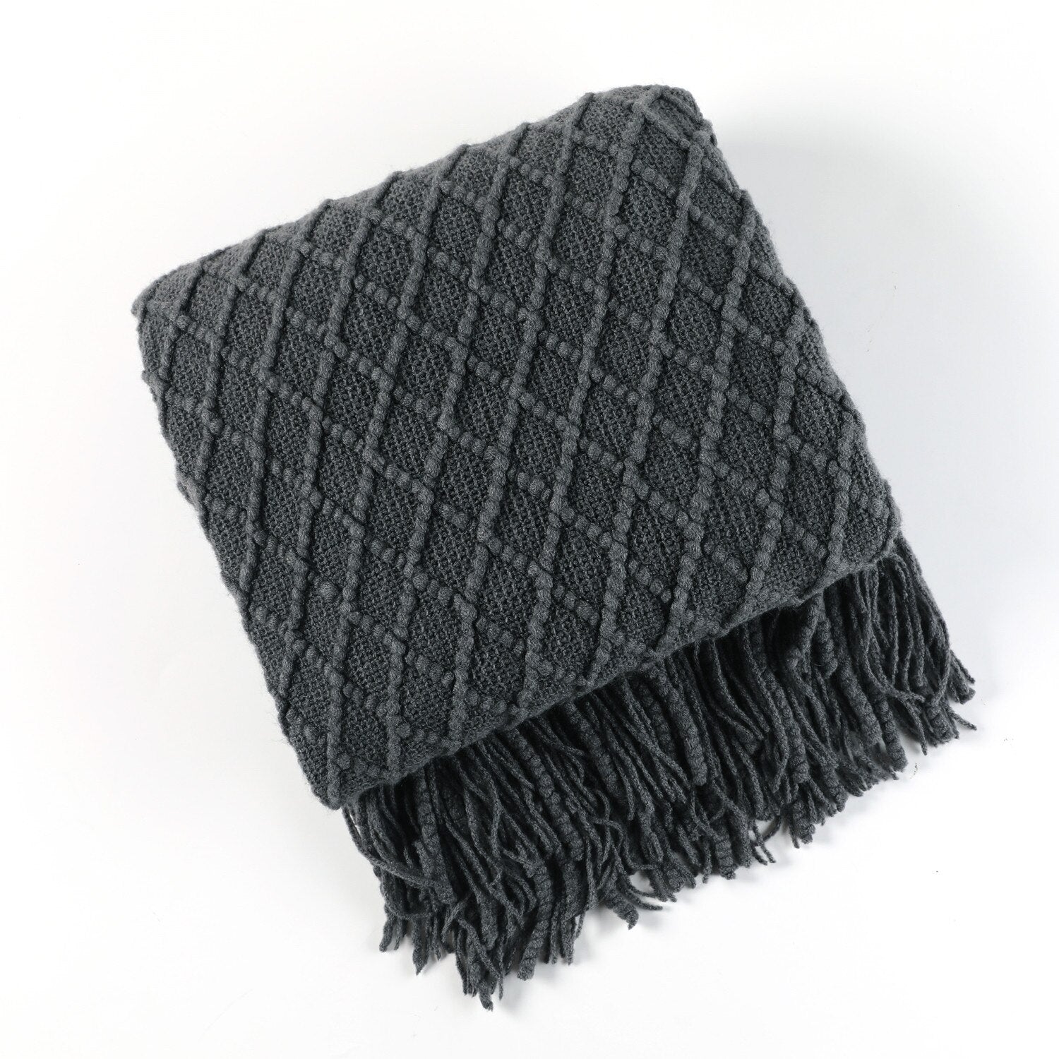 Tæppe Strikket Sofa Tæppe Skandinavisk Stil