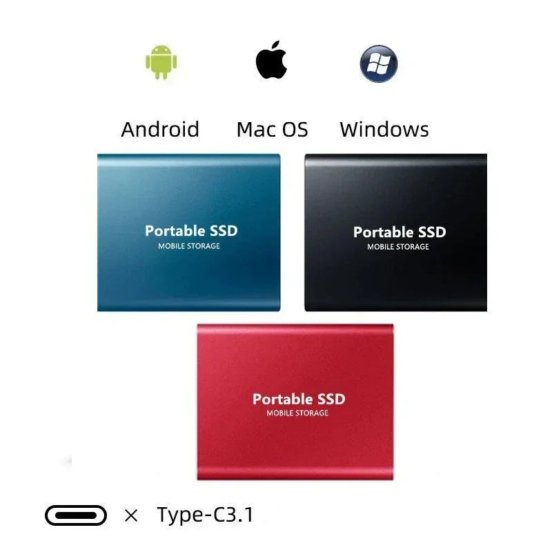 External SSD Portable USB-C Solid State Drive