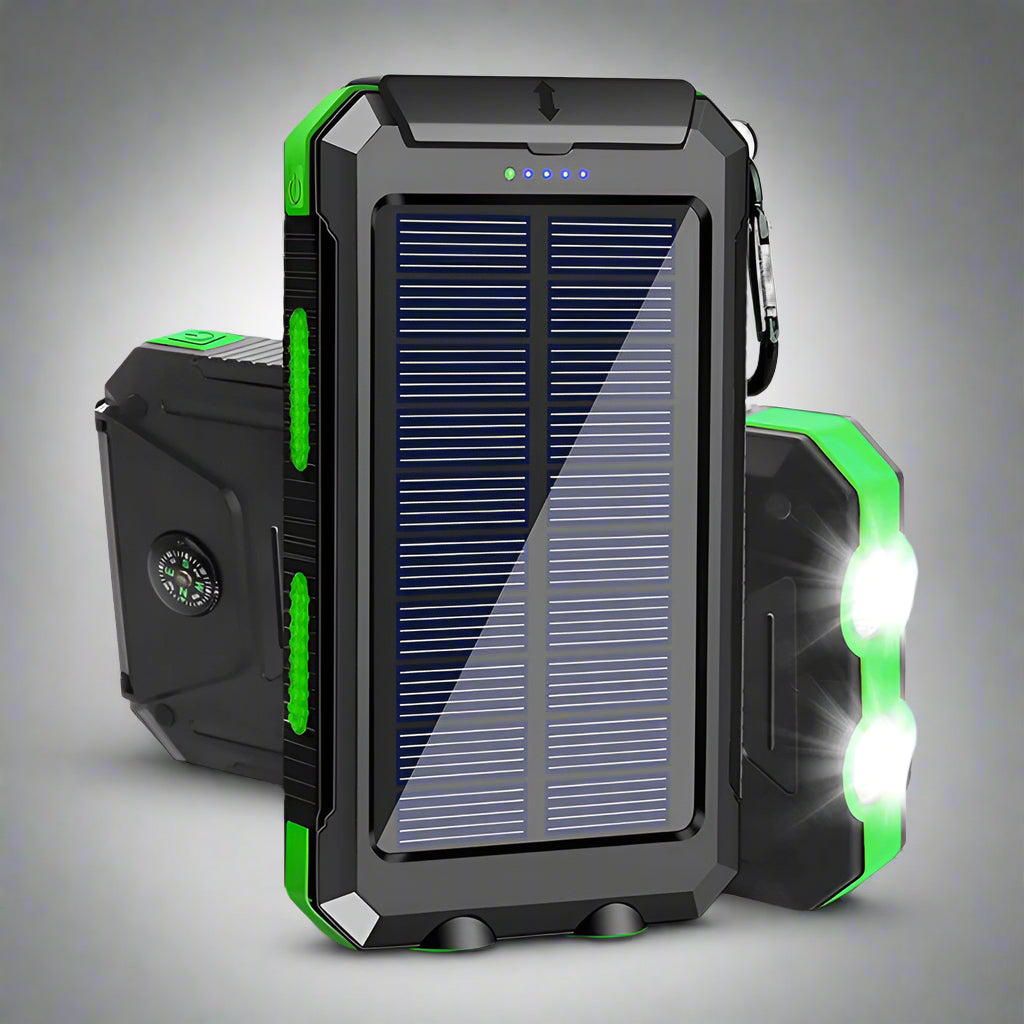 Hunting Gear Power Bank Solar Charger Waterproof Outdoor Torch