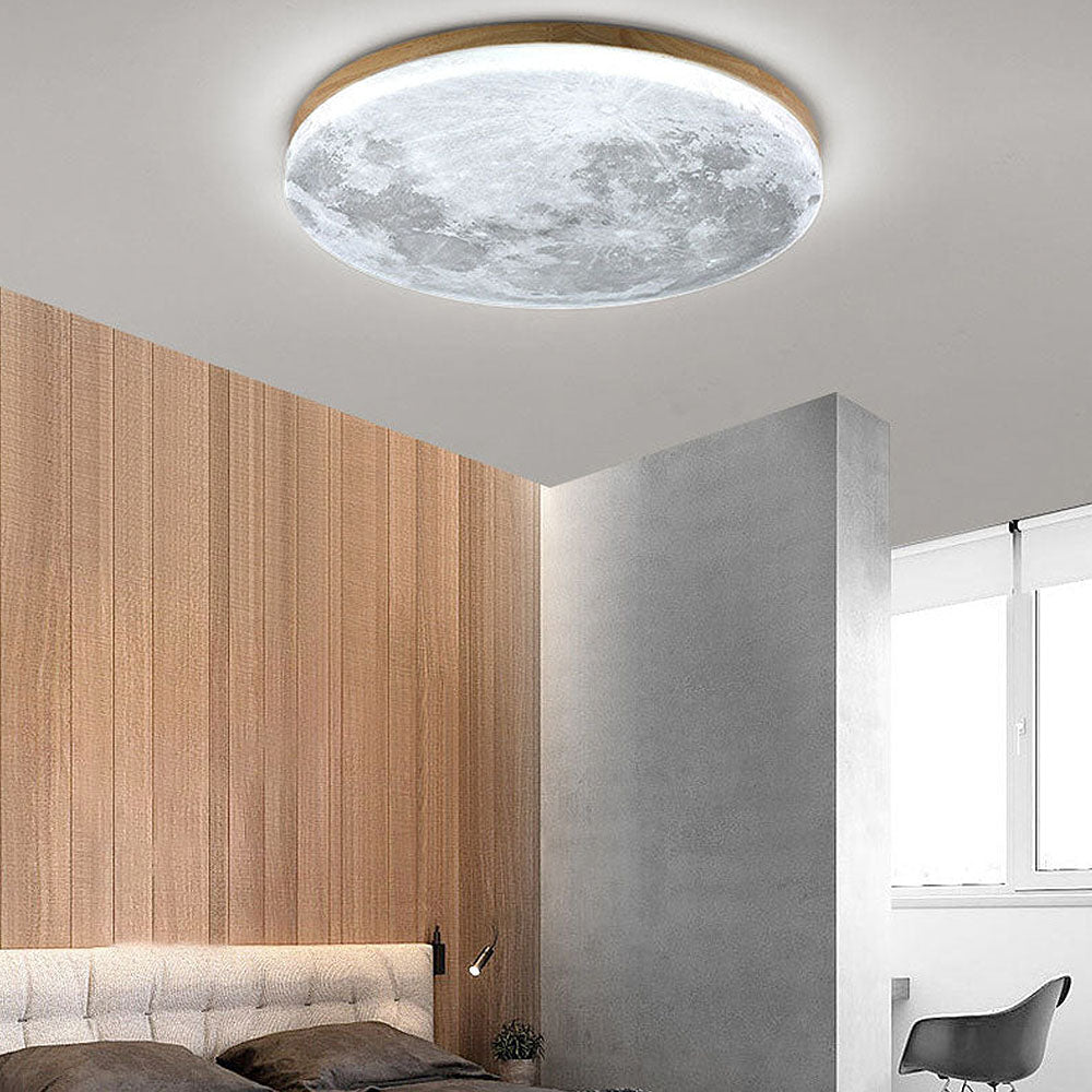 Loftlampe Månestil Blød LED-armatur