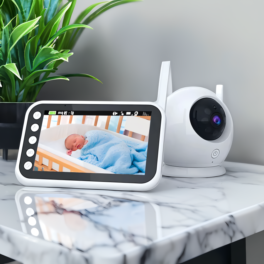 Dětská kamera s monitorem nočního vidění a zobrazením teploty