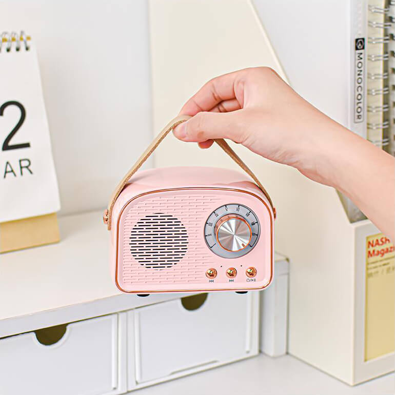 Bluetooth reproduktor retro bezdrátové přenosné rádio