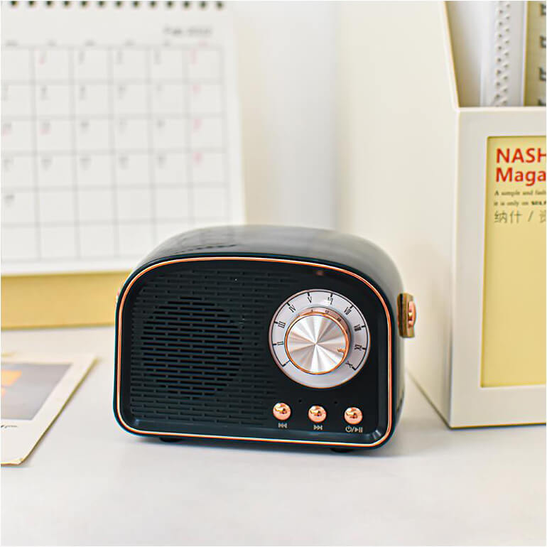 Bluetooth reproduktor retro bezdrátové přenosné rádio