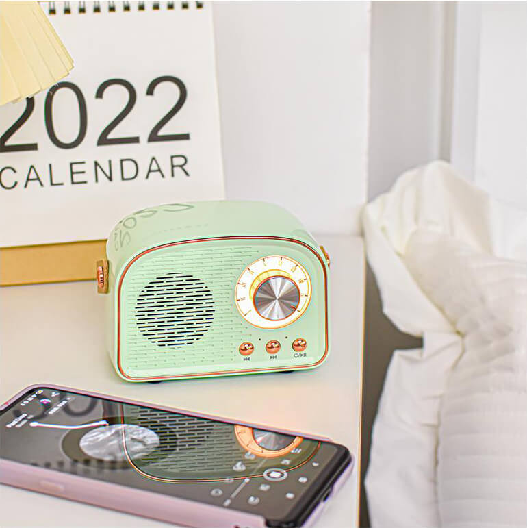 Bluetooth reproduktor retro bezdrátové přenosné rádio