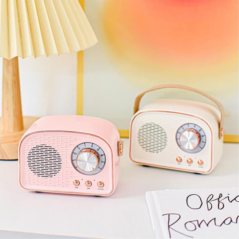 Bluetooth reproduktor retro bezdrátové přenosné rádio