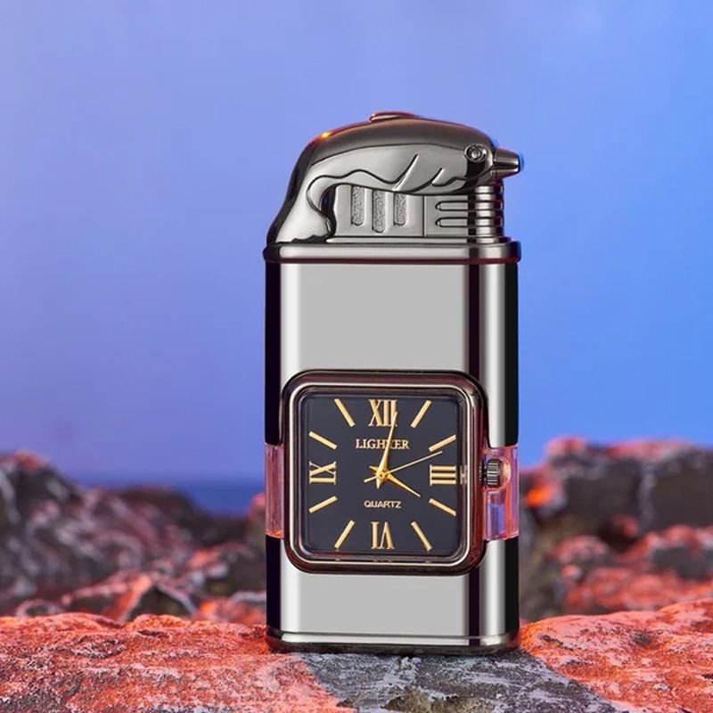 Sandsberg Vintage Uhr Bezel Jetflamme Taschenfeuerzeug - Image 16
