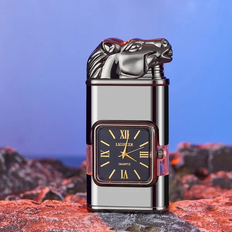 Sandsberg Vintage Uhr Bezel Jetflamme Taschenfeuerzeug - Image 2
