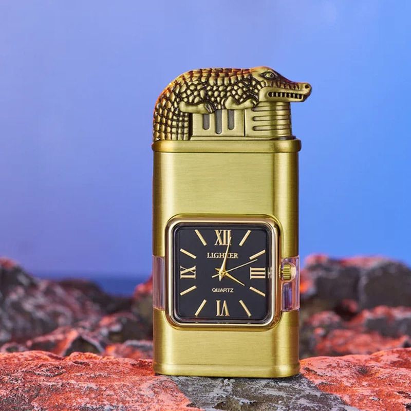 Sandsberg Vintage Uhr Bezel Jetflamme Taschenfeuerzeug - Image 5