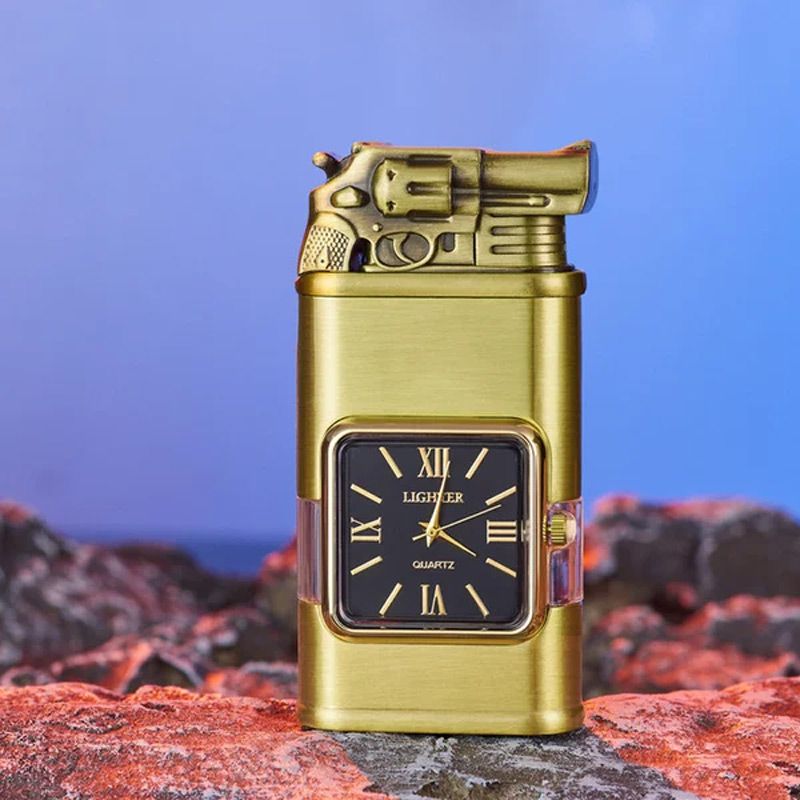 Sandsberg Vintage Uhr Bezel Jetflamme Taschenfeuerzeug - Image 8