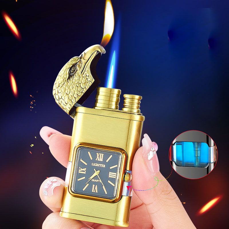 Sandsberg Vintage Uhr Bezel Jetflamme Taschenfeuerzeug - Image 9