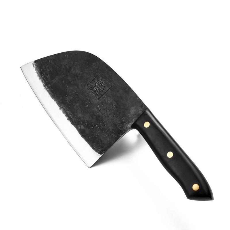 Håndsmedet kulstofstål kokkekniv