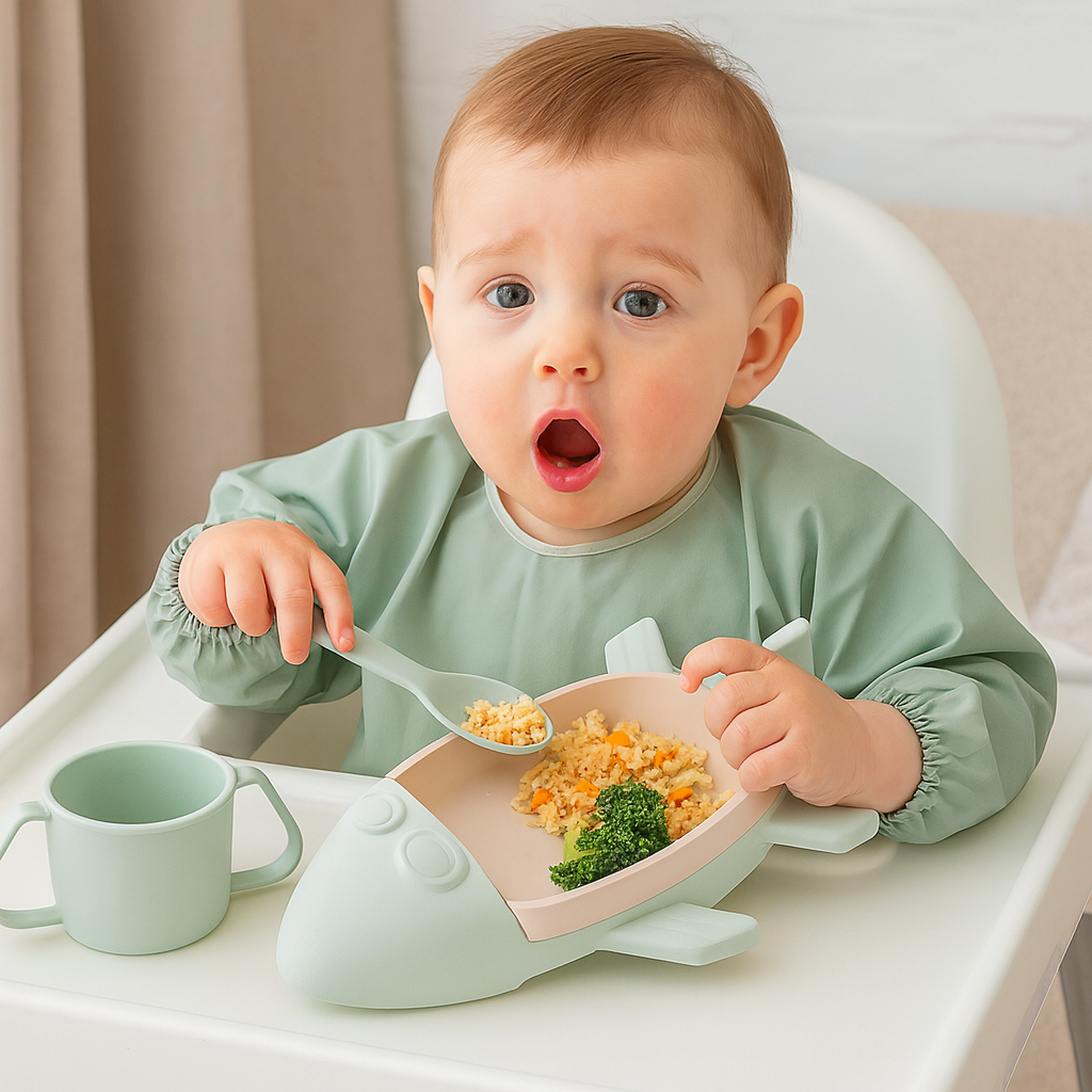 Kids Plate Set Car Style Durable Plastic Design