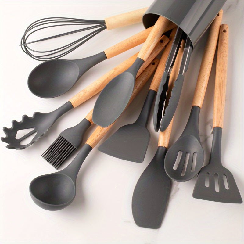 Køkkenredskabssæt silikone non-stick madlavningsværktøj