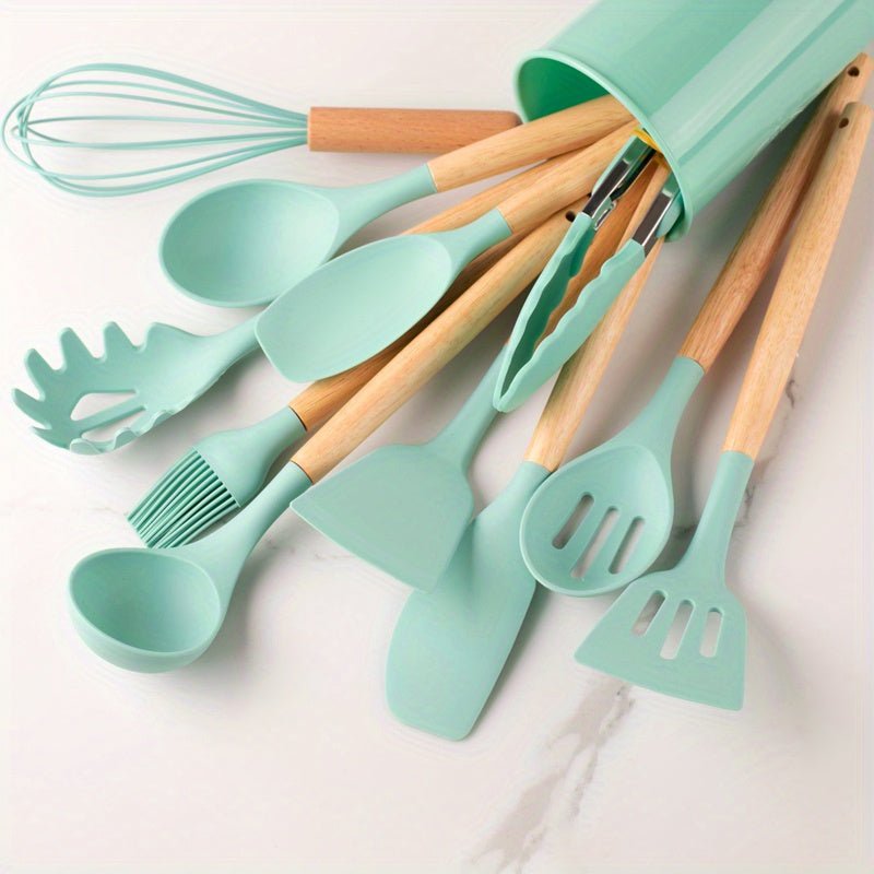 Køkkenredskabssæt silikone non-stick madlavningsværktøj
