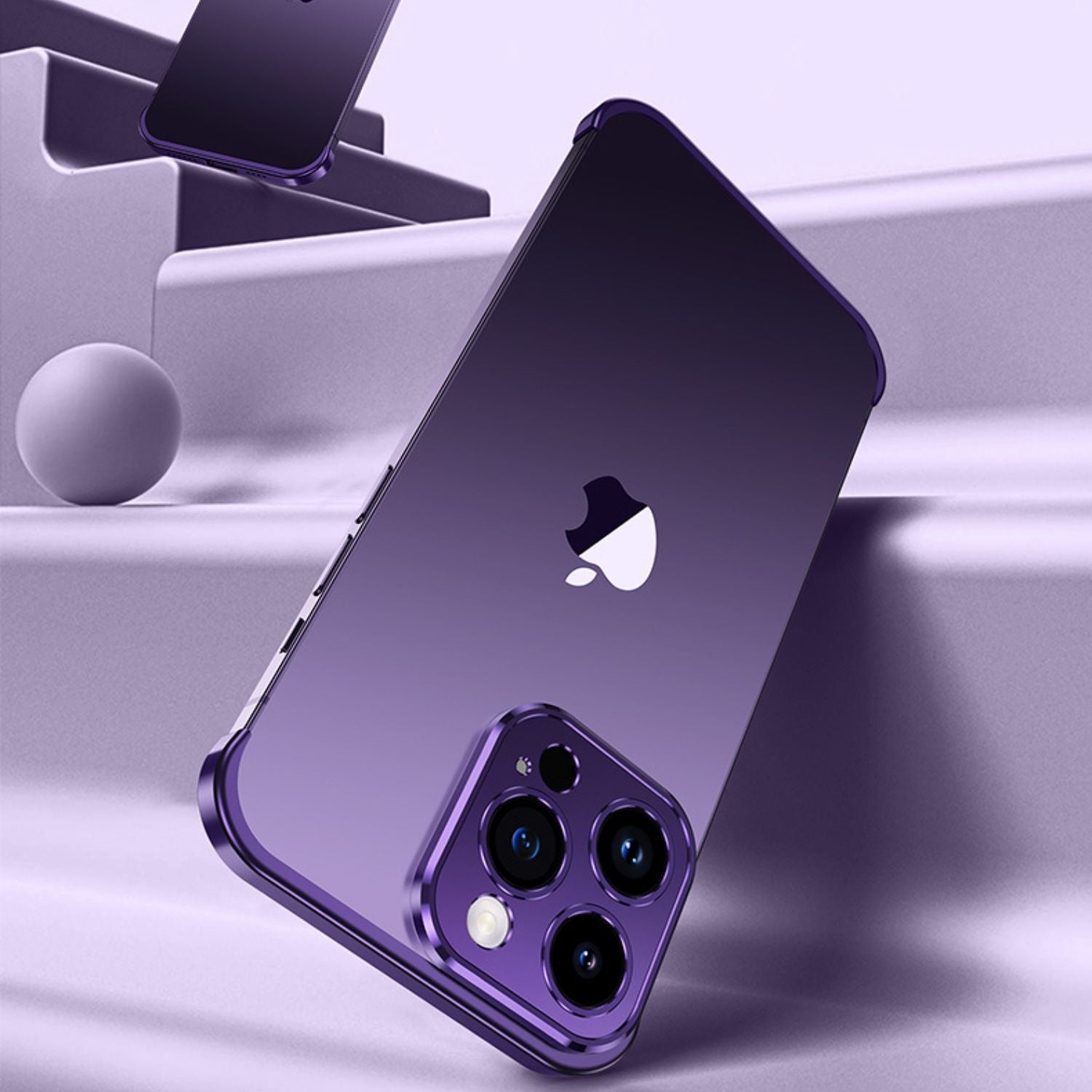 Telefoncover minimalistisk slank beskyttende metalcover