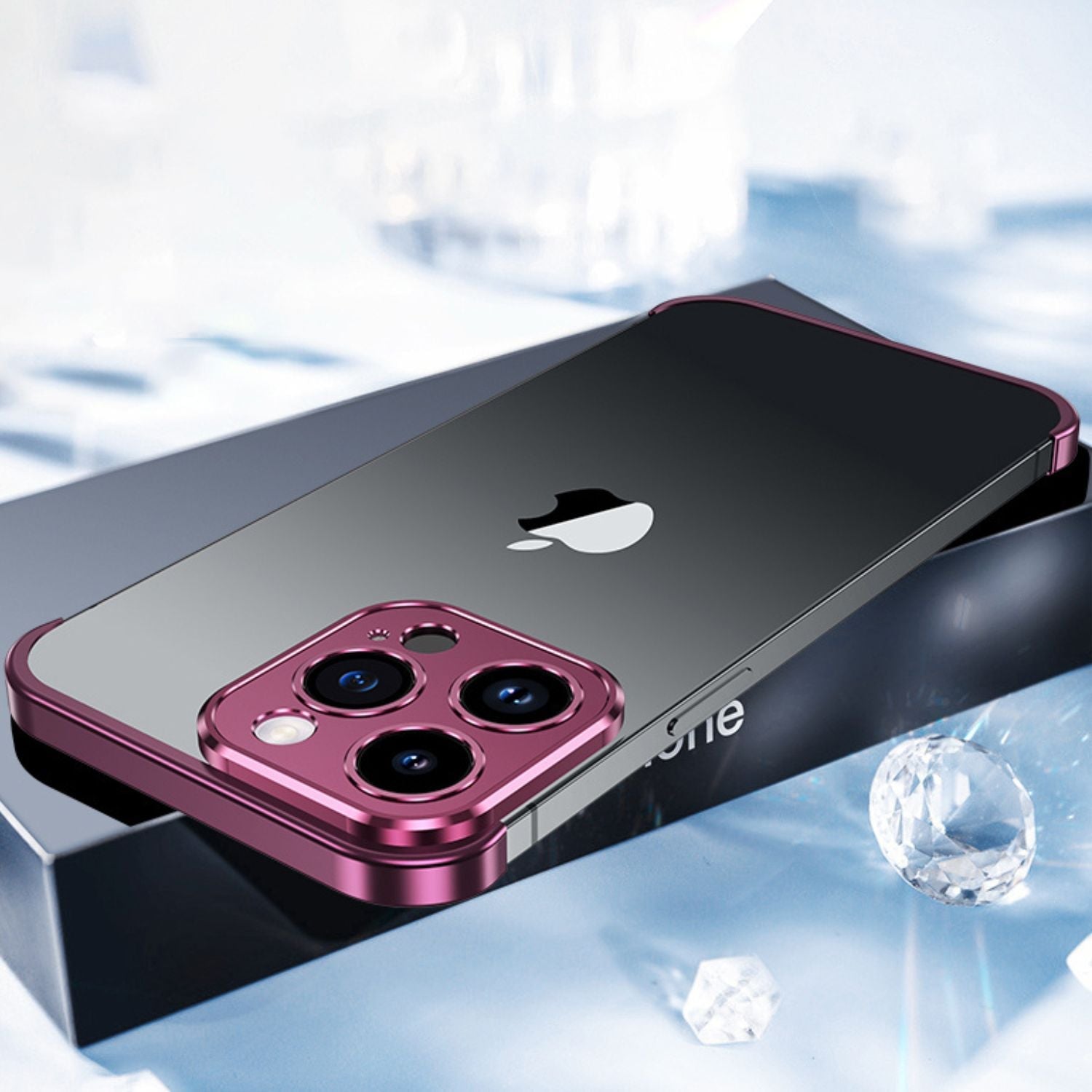 Telefoncover minimalistisk slank beskyttende metalcover