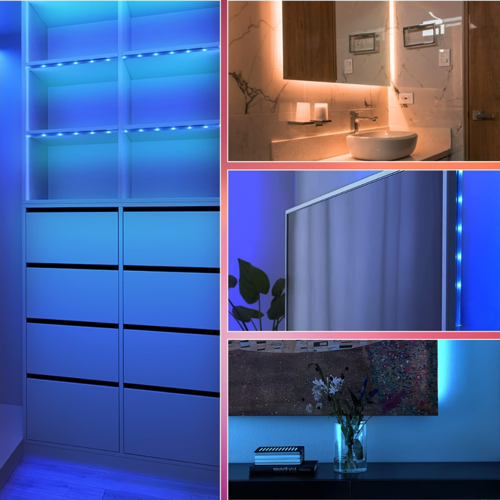 LED páskové světlo měnící barvy pro náladové osvětlení