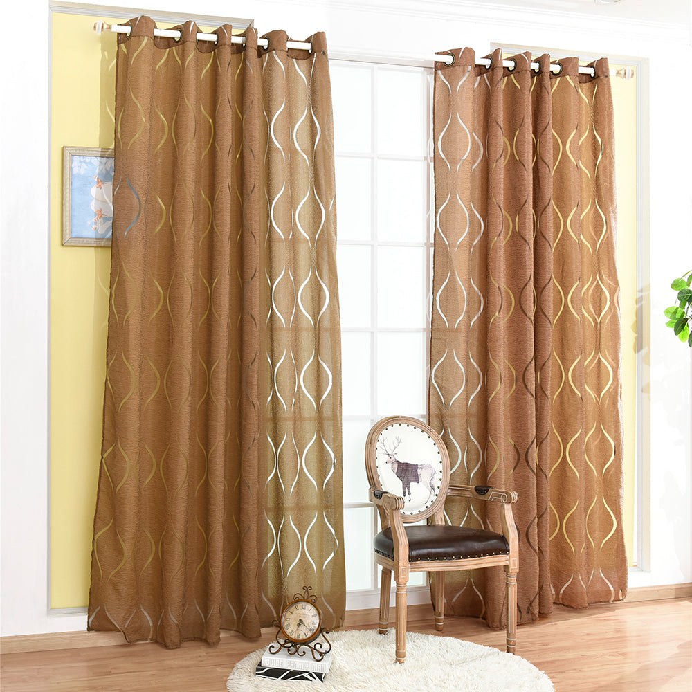 Bubble Breeze Curtains - Modern Voile for Elegant and Transparent Window Decor