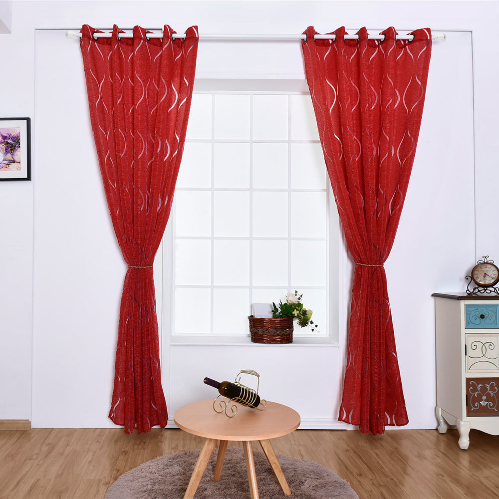 Bubble Breeze Curtains - Modern Voile for Elegant and Transparent Window Decor