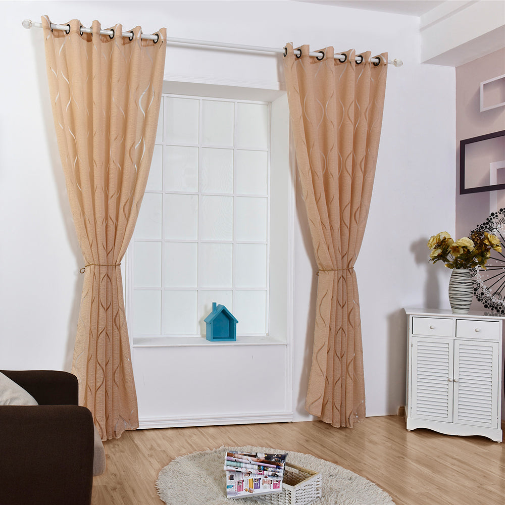 Bubble Breeze Curtains - Modern Voile for Elegant and Transparent Window Decor