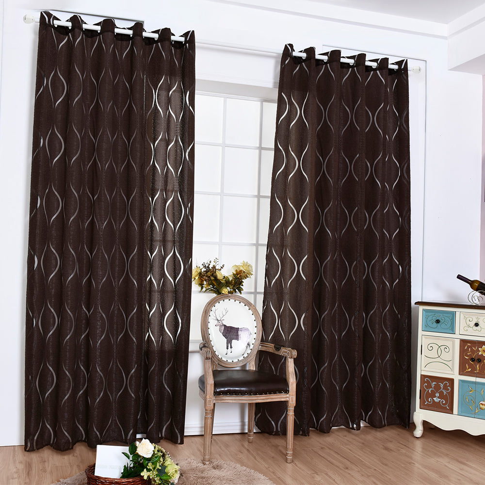 Bubble Breeze Curtains - Modern Voile for Elegant and Transparent Window Decor